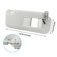 Right Side Sun Visor Sunshade With Mirror Grey Suitable For Mazda CX-9 2010¡§C2015