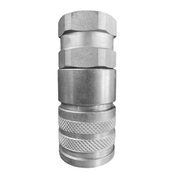 compare product Hydraulic Female Flat Face Coupler Suitable For Bobcat 7246790 1/2in Body 3/4in SAE Thread