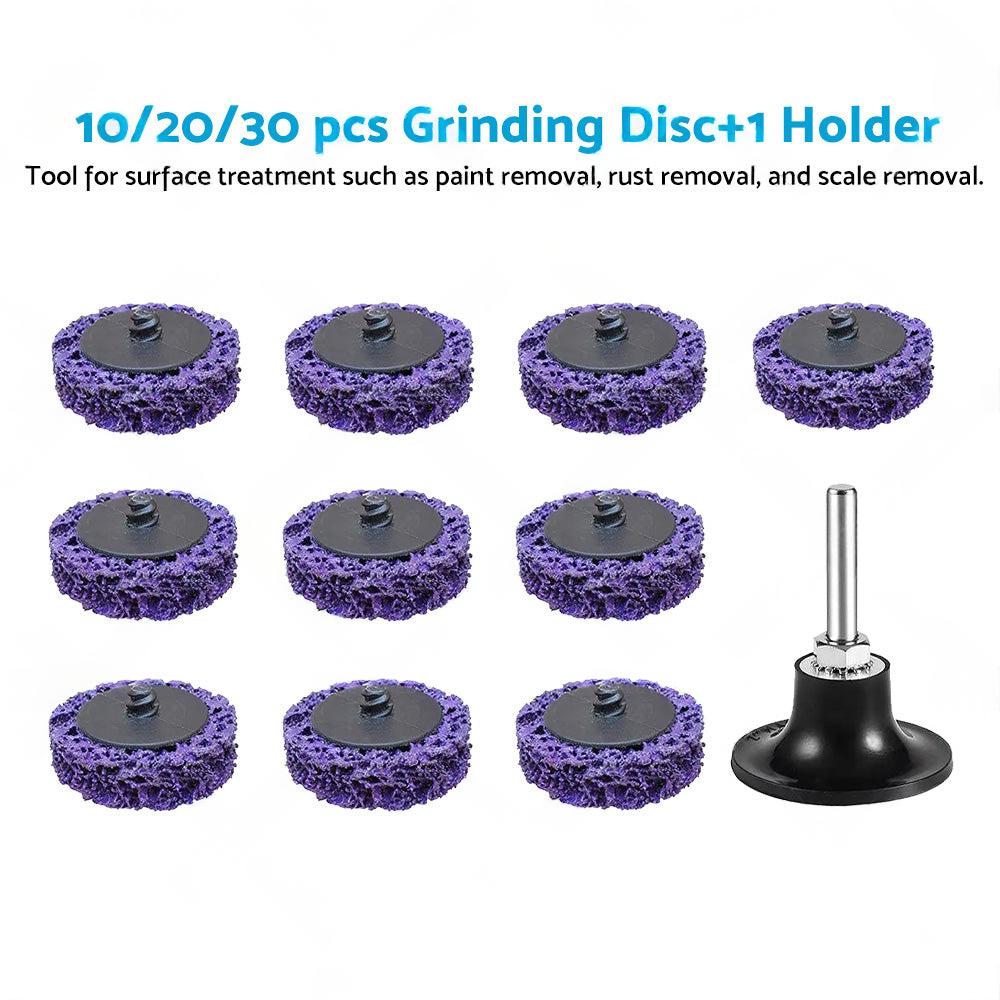 10/20/30x 50mm Poly Strip Disc Wheel Suitable For Angle Grinder Paint & Rust Removal
