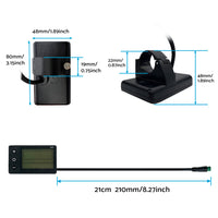 LCD Display Suitable For Electric Bike S866 24V/36V/48V ¡§C Waterproof Plug Fit For Ebike & Scooter
