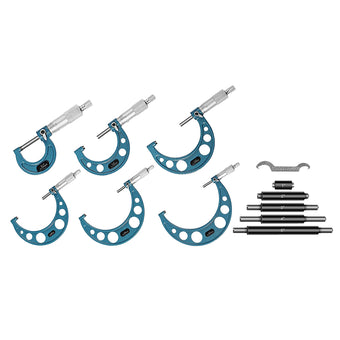 compare product 6x Precision Outside Micrometers 0-150mm Suitable For Machinist ¡§C Carbide 0.01mm