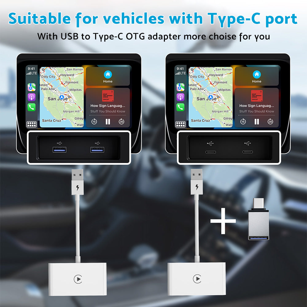 USB Wireless CarPlay Adapter Dongle Suitable For Apple iOS Car Navigation Player