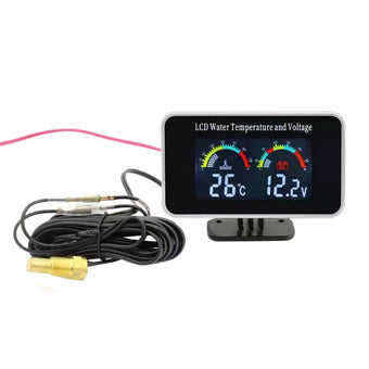 compare product 2-in-1 Car Digital LCD Water Temperature Meter & Voltmeter Gauge Suitable For 12V / 24V Vehicles