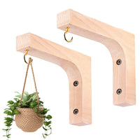 Plant Hanger Hanging Plant Hook Wooden Hanging Basket Wall Plant Hook Flower Pot
