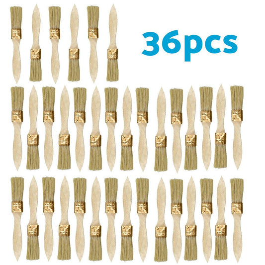 36PCS 1inch Chip Paint Brushes Suitable for DIY Art Varnishes Touchups