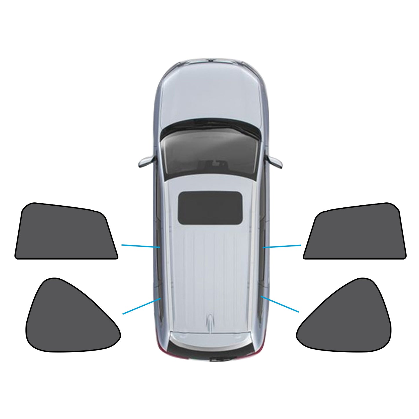 {{ Triangular+Rear Window Shade Suitable for Mazda CX5 1st Gen 12-17 UVA Protection }} - Buy Car Parts Online at {{ Kaka Auto Parts }}.