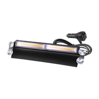 Amber Bar LED Flashing Beacon Strobe Warning Light Car Truck For Windshield Dash