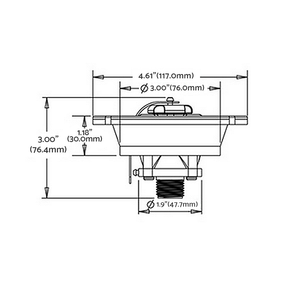 White Water Inlet With Pressure Regulator Suitable For Caravan, RV & Boat Filler Entry