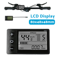 LCD Display Suitable For Electric Bike S866 24V/36V/48V ¡§C Waterproof Plug Fit For Ebike & Scooter