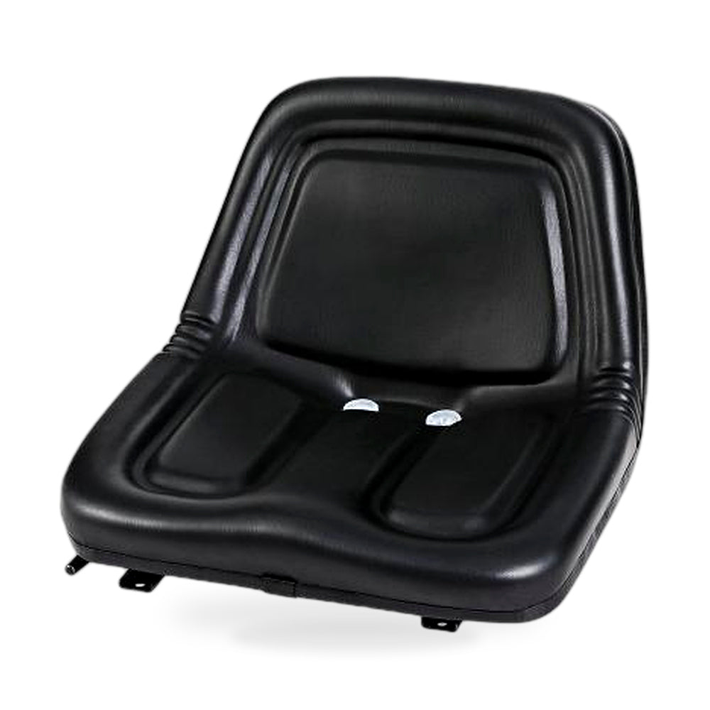 Adjustable PU Leather Seat with Backrest Black Suitable For Forklift Excavator