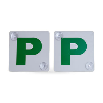 compare product 2x Green P Plates with Suction Mount Suitable For NSW Provisional Car Drivers