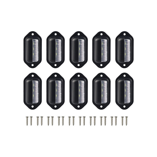 6-LED License Number Plate Light Suitable For Truck, SUV, Trailer & Lorry 12-24V