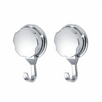 2x Strong Vacuum Suction Cup Hook Suitable For Bathroom and Kitchen Towel Shower Holder