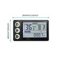 LCD Display Suitable For Electric Bike S866 24V/36V/48V ¡§C Waterproof Plug Fit For Ebike & Scooter