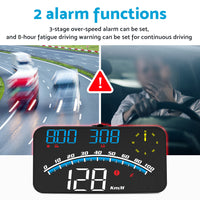Digital Speedometer GPS HUD Head Up Display Universal Car MPH Overspeed Alarm
