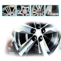 Silver Alloy Wheel Rim Scratch Repair Kit Tool Set Suitable For Car Kerb Damage