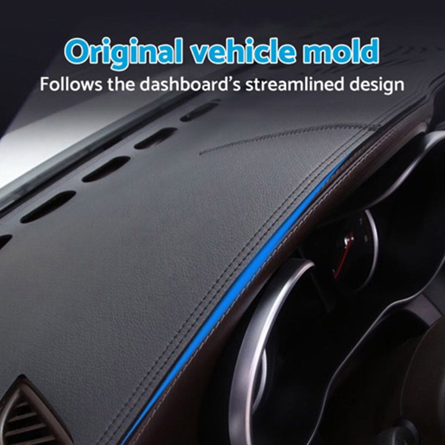 Non-Slip Dash Mat Microfiber Leather Suitable For Toyota Prado 250 Series w/HUD