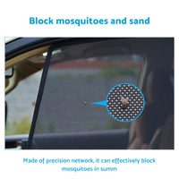 6x Foldable Window Mesh Sun Shades Suitable For Toyota Prado 120 2003-2009