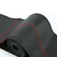 Premium Leather DIY Steering Wheel Cover Suitable For Car ¡§C 38cm Auto Protection With Needle