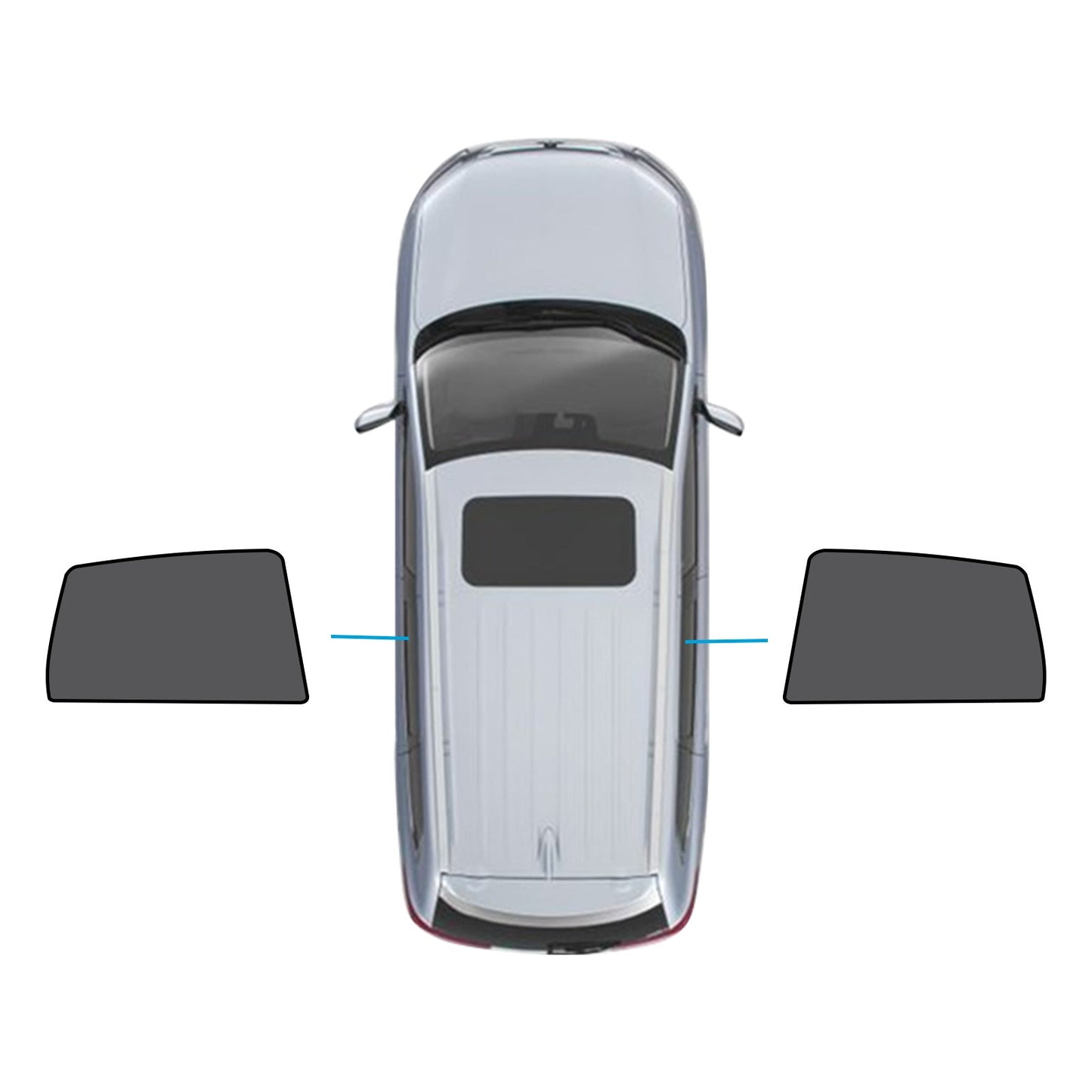 Car Window Magnetic Mesh Sun Blind Shades Suitable For BMW iX3 2023-2024