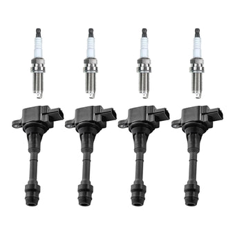 compare product 4x Ignition Coils & 4x Spark Plugs Suitable For Nissan X-Trail T30 2001-2007, Ref. 22448-8H315