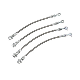compare product Front & Rear Braided Brake Line Hose Set Suitable For Nissan Patrol GQ Y60 1988¡§C1997 / Ford Maverick DA 1988¡§C1994