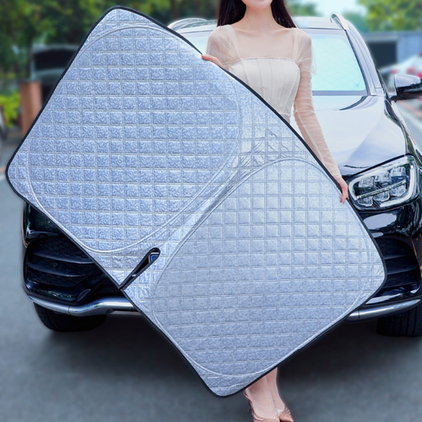 {{ UV Protection 6 Layer Thick WindScreen Sun Shade Suitable for Ford Ranger 23-25 }} - Buy Car Parts Online at {{ Kaka Auto Parts }}.