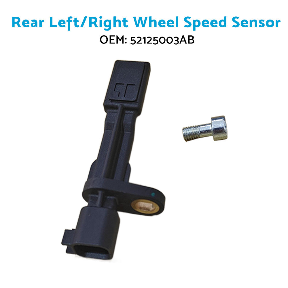2x Front & Rear LH & RH ABS Wheel Speed Sensors Suitable For Jeep Wrangler JK 2007-2017