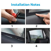 Front Rear Port Window Magnetic Mesh Sun Shade Suitable For Jeep Grand Cherokee