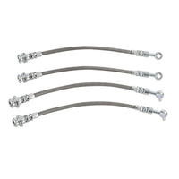 Front & Rear Braided Brake Line Hose Set Suitable For Nissan Patrol GQ Y60 1988¡§C1997 / Ford Maverick DA 1988¡§C1994