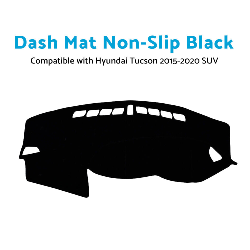Dashboard Cover Dash Mat Non-Slip Black Suitable For Hyundai Tucson 2015¡§C2020 SUV