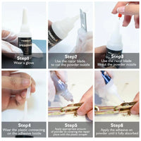 Strong Powder Adhesive Repair Kit ¡§C 7s Quick Bonding Glue for Multi-Surface Fixing