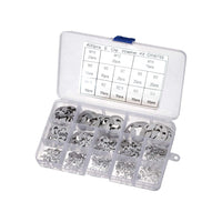 Stainless Steel E Clips C Circlip Kit Retaining Ring 400PCS Assorted M1.5-M15mm Suitable For General Mechanical Applications