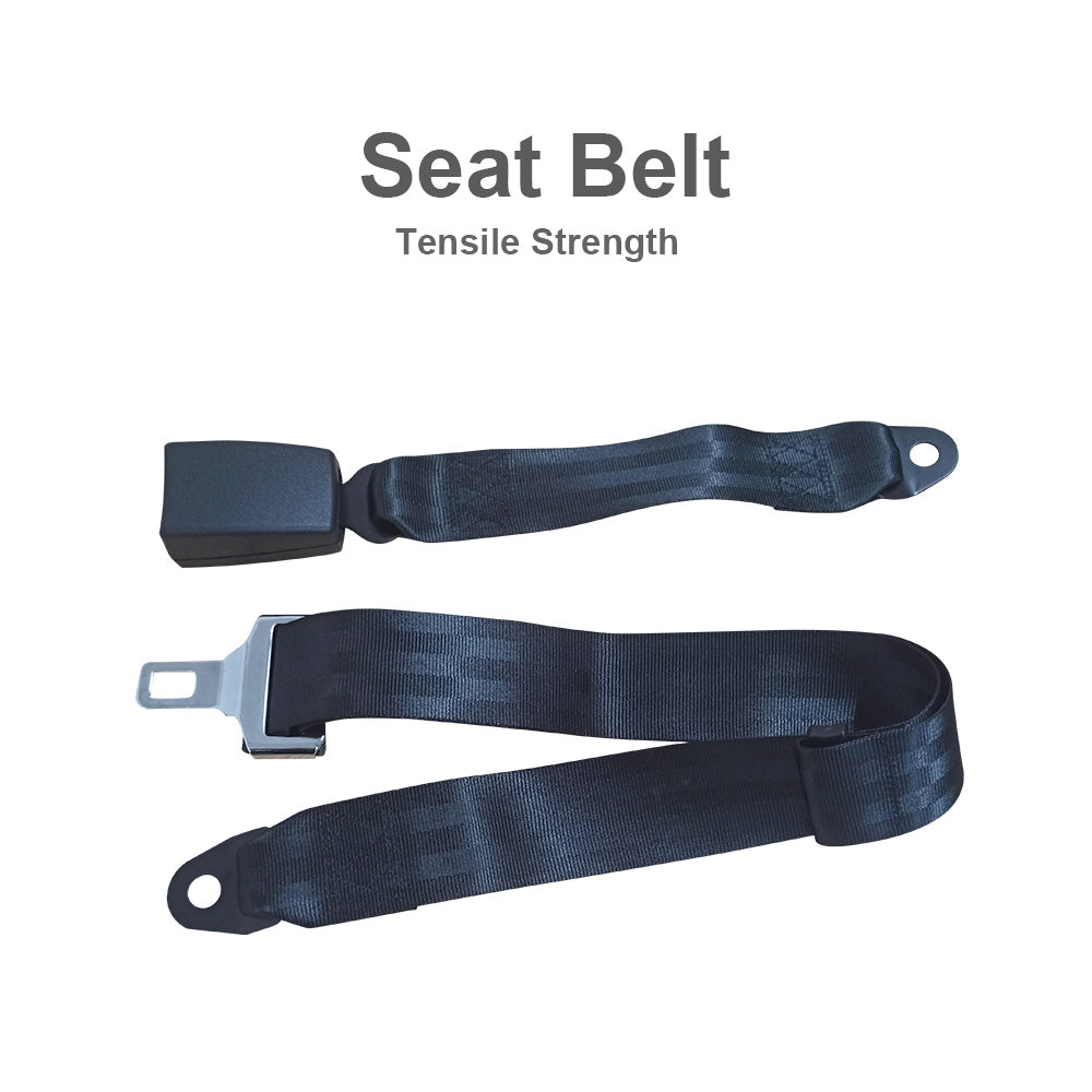 2 Point Retractable Adjustable Seat Lap Sash Belt Strap Suitable For Car Truck Set