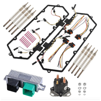 compare product Glow Plug Kit Suitable For Ford Powerstroke 7.3L Diesel 1994¡§C1997 With Relay