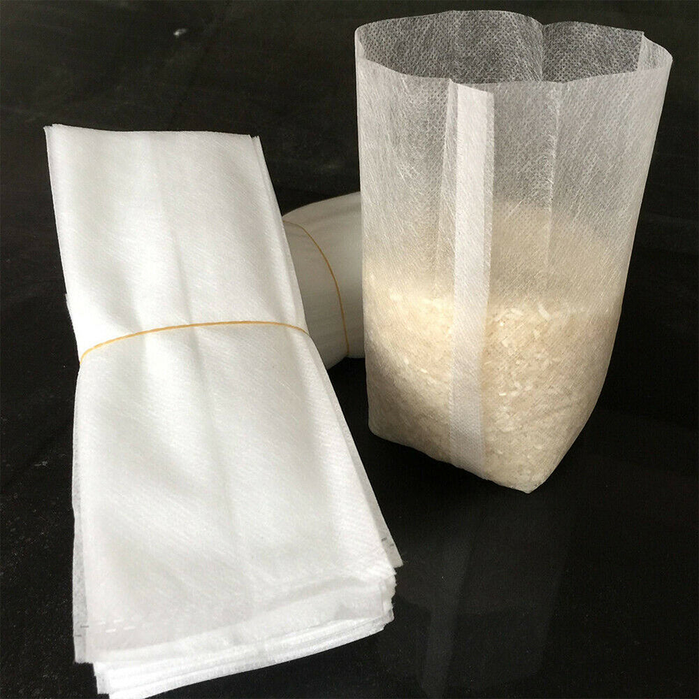 200x Non-Woven Biodegradable Grow Bags Suitable For Plant Nursery Seedling & Garden