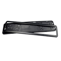 2x European License Plate Cover Frame Holder with Mounting Bracket Suitable For Standard Plates