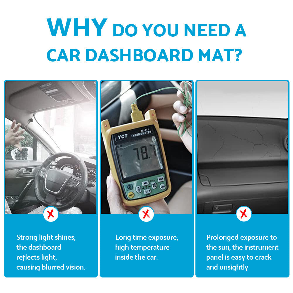 Black Dash Mat Suitable For Toyota Kluger XU75R Grande With HUD 2021-2022