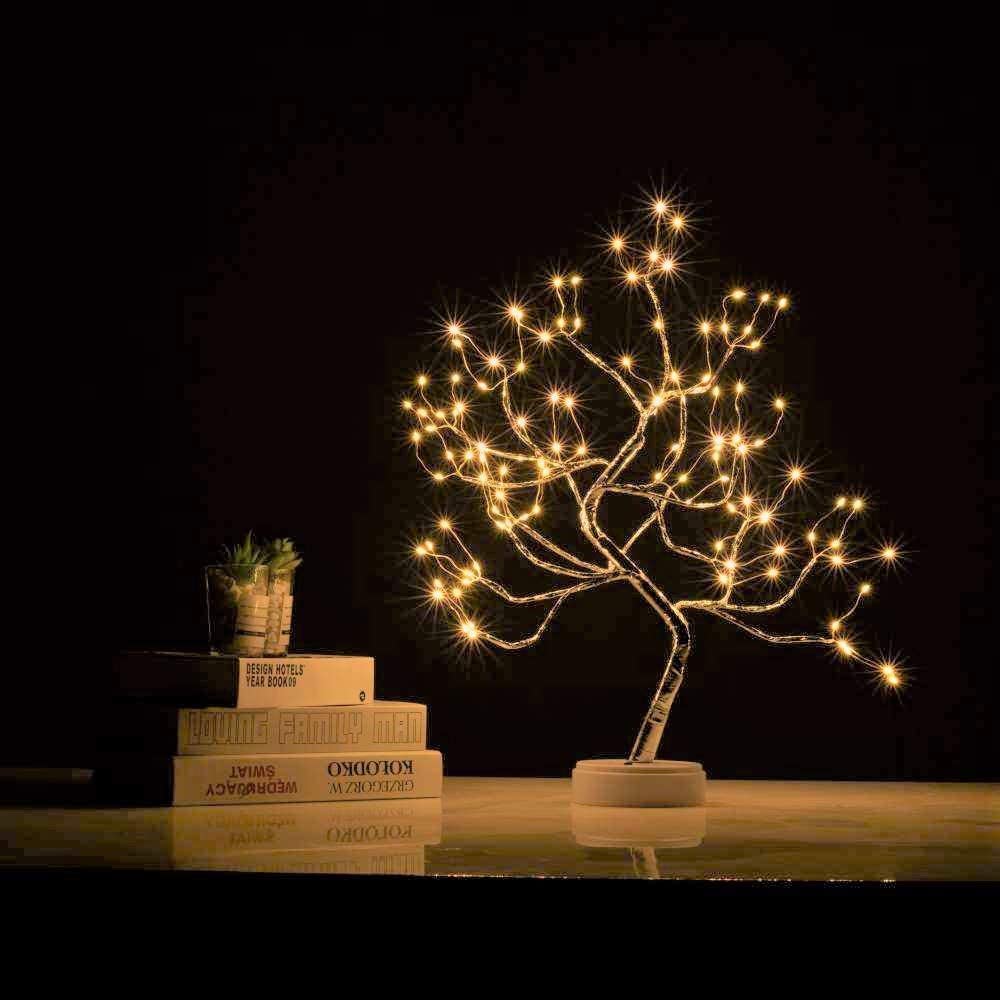 Battery Powered USB LED Fairy Tree Light Copper Wire Home Party Decoration Lamp
