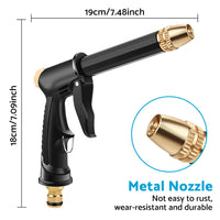 Stainless High Pressure Water Hose Spray Nozzle Washer Clean Home Window Garden