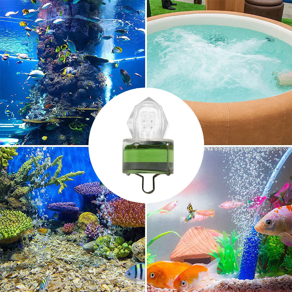 LED Underwater Fishing Light Deep Drop Squid Strobe Bait Lure Lamp