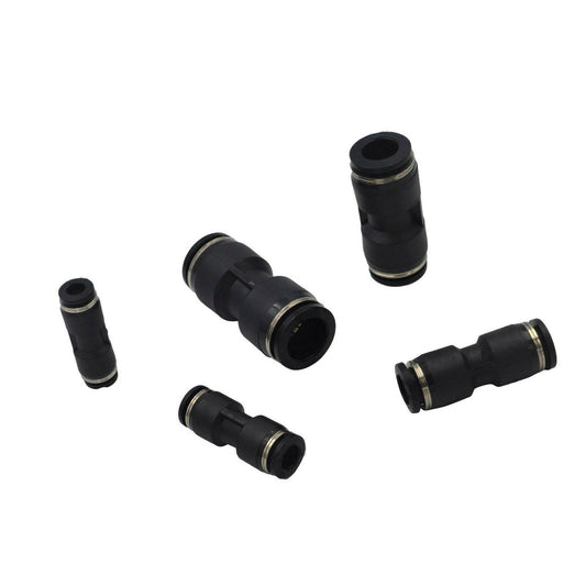 Pneumatic Push In Air Line Hose Quick Connect Kit 50x Suitable For Imperial Nylon Tubing