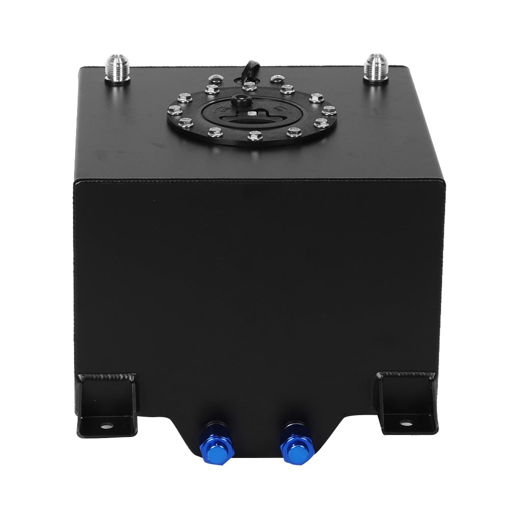 20 Gallon 80 Litre Black Aluminum Fuel Cell With Sending Unit Suitable For Universal Automotive Applications