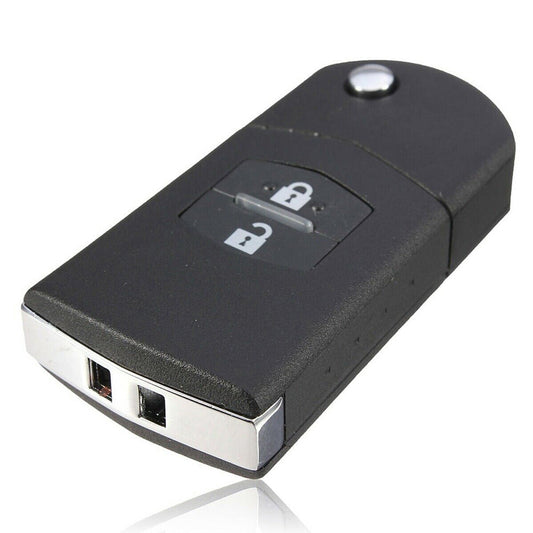 2Pcs x2 Button Remote Flip Key Car Shell Case Cover For Mazda 3 5 6 RX7 RX8 BT50