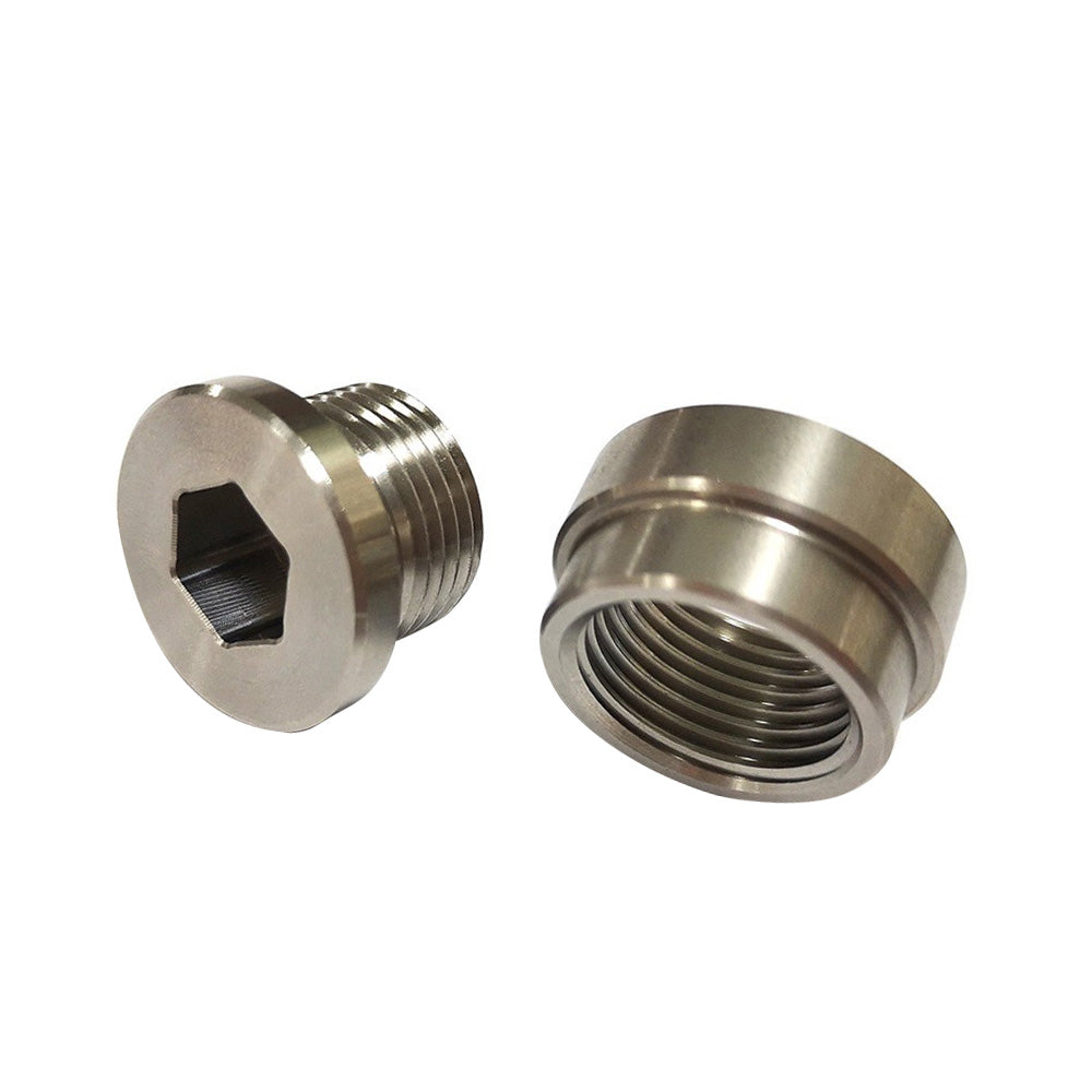 2x O2 Oxygen Sensor Bung Weld-On With Plug & Washer M18x1.5mm Suitable For Vehicle Exhaust Systems