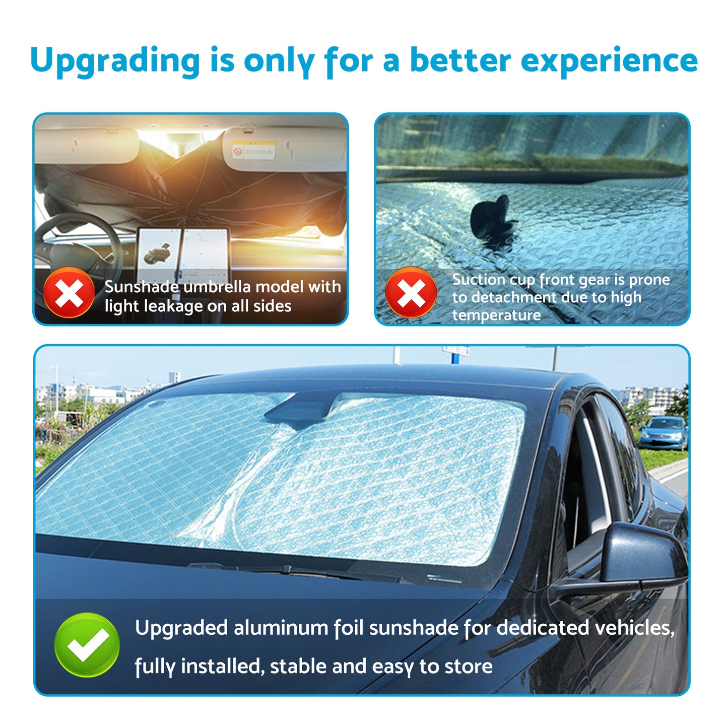 {{ 6 Layer WindScreen Sun Shade Suitable For Benz Sprinter 2019-2025 UV Protection }} - Buy Car Parts Online at {{ Kaka Auto Parts }}.