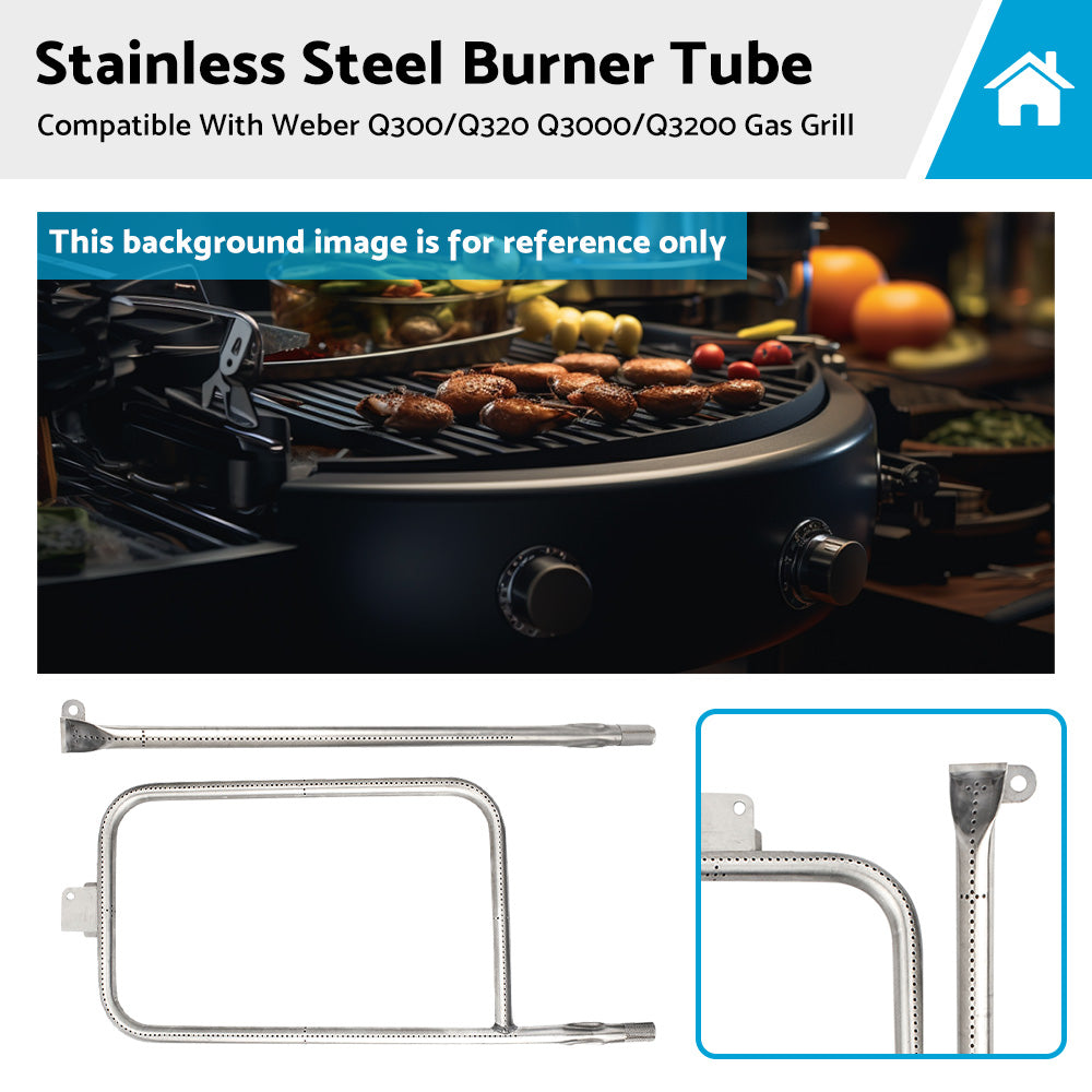{{ Stainless Steel Burner Tube - Suitable For Weber Q300 or Q320 Q3000 or Q3200 Gas Grill }} - Buy Car Parts Online at {{ Kaka Auto Parts }}.