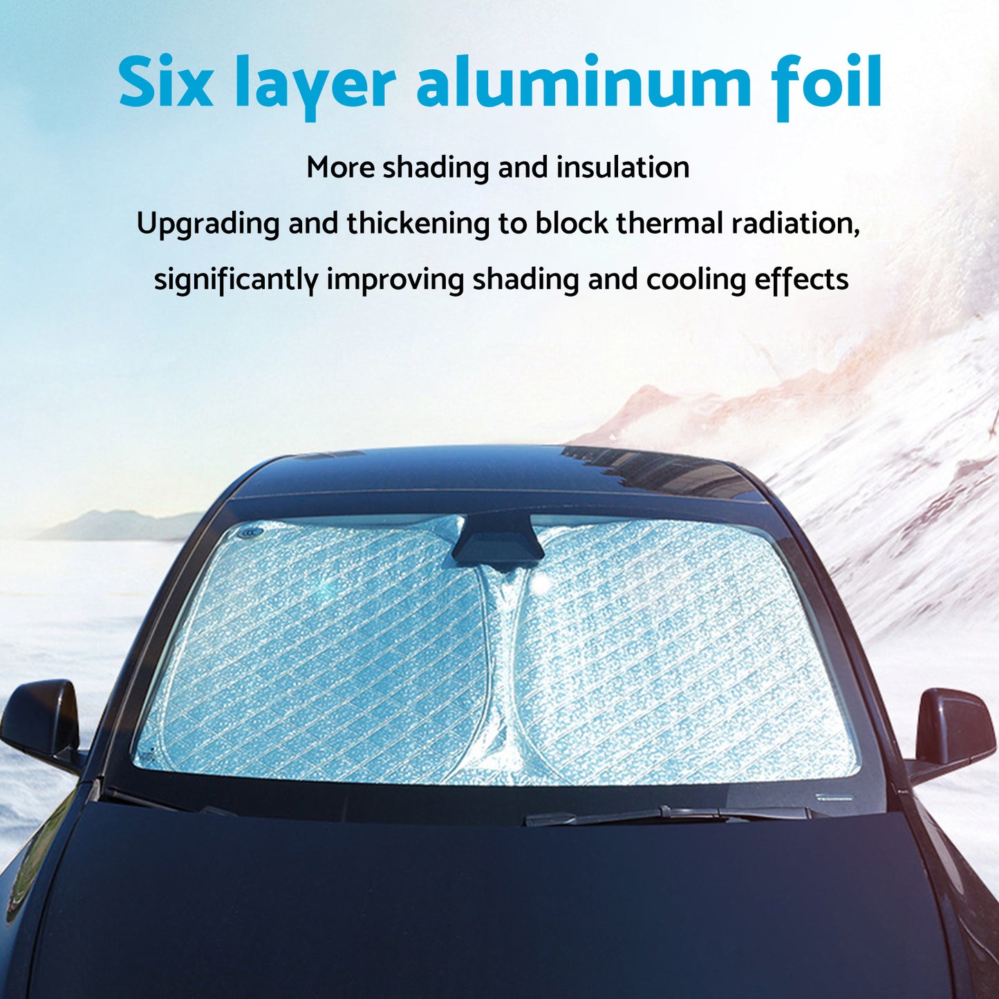{{ 6 Layer WindScreen Sun Shade Suitable For Hyundai i30 2018- 2024 UV Protection }} - Buy Car Parts Online at {{ Kaka Auto Parts }}.