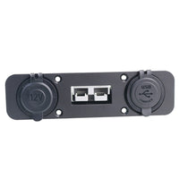 {{ 50 Amp Anderson Plug USB 3. 0 Cigarette Socket Flush Mount Recessed Plate REDARC }} - Buy Car Parts Online at {{ Kaka Auto Parts }}.