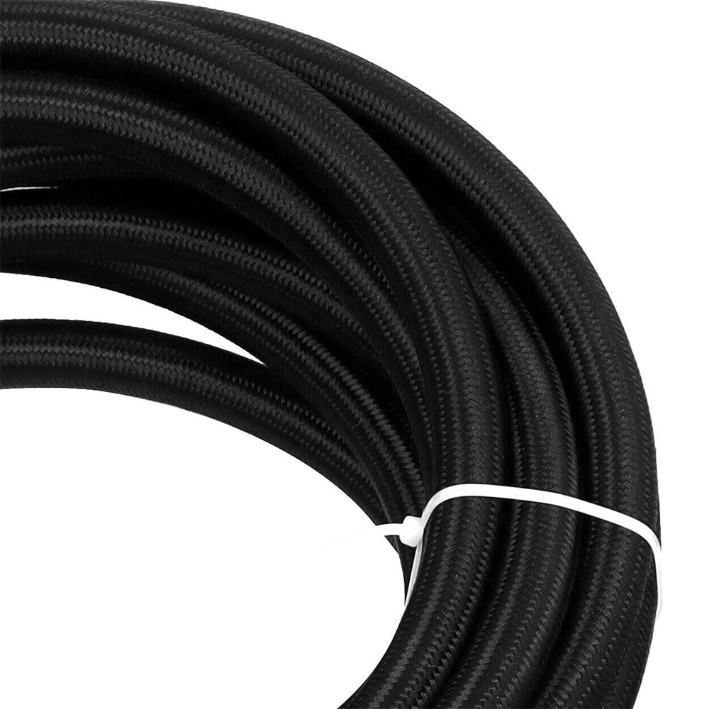 {{ 8AN E85 Stainless Steel Braided PTFE Fuel Line Hose Swivel Fittings Kit 20FT 6M }} - Buy Car Parts Online at {{ Kaka Auto Parts }}.
